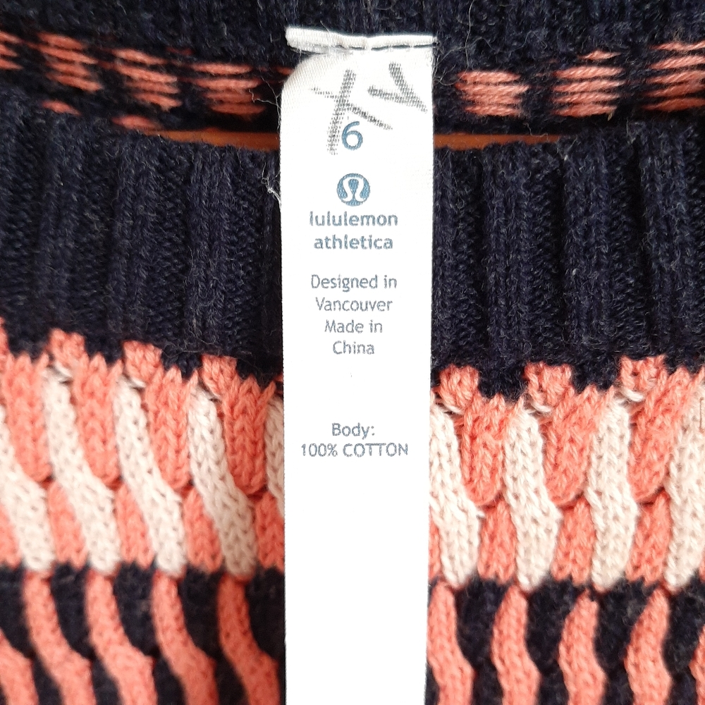 LULULEMON devi crew stripped knit sweater - Picture 4 of 5
